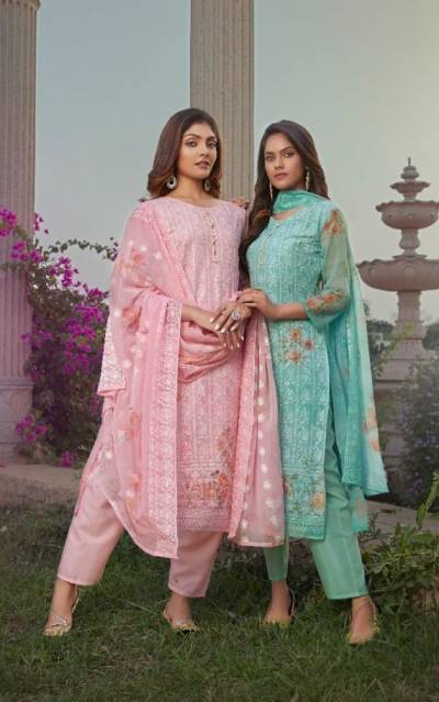 Flora By Mohini Designer Lucknowi Salwar Kameez Collection